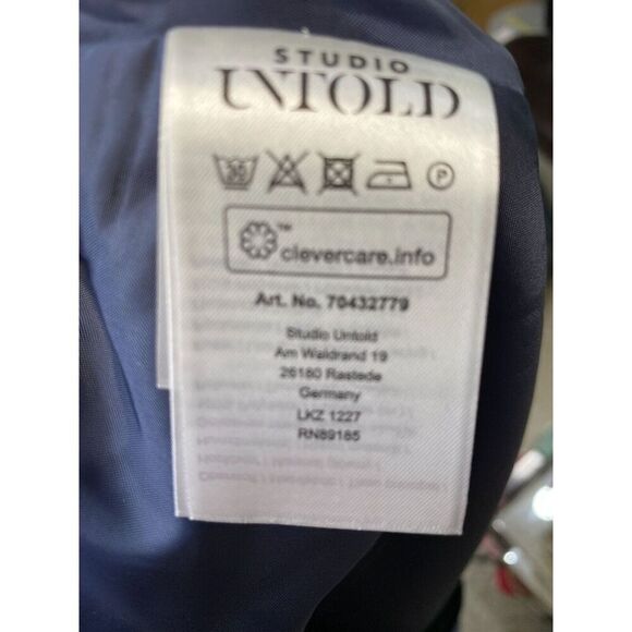 Studio Untold NWT Maxi Blue Skirt Size 16 MOTB Cocktail Coquette - Picture 4 of 4